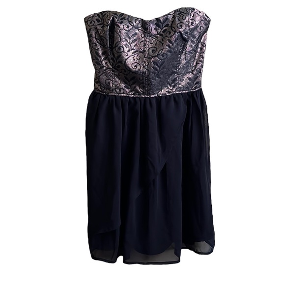 DYNAMITE Gold & Black Bodice Mini Dress - XS - Picture 13 of 13